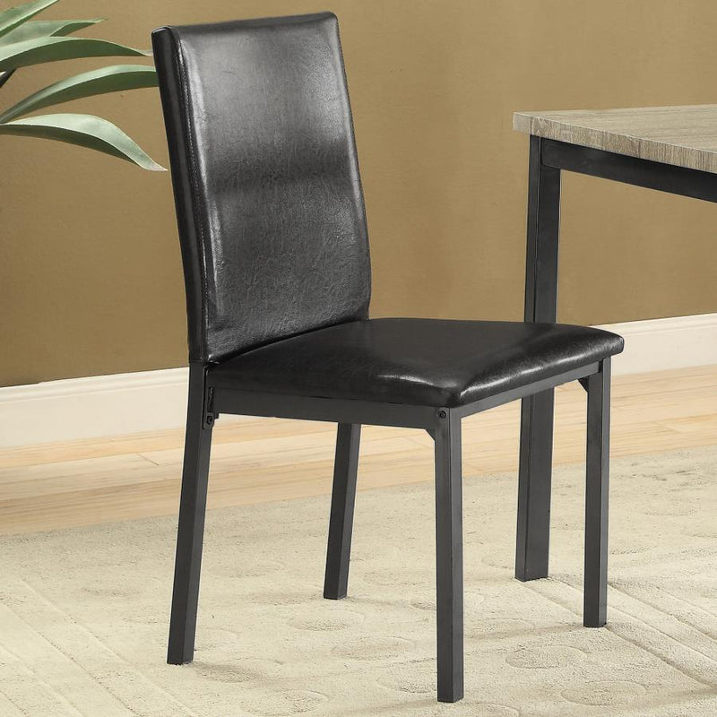 Garza - Upholstered Dining Chairs (Set of 2) - Black.