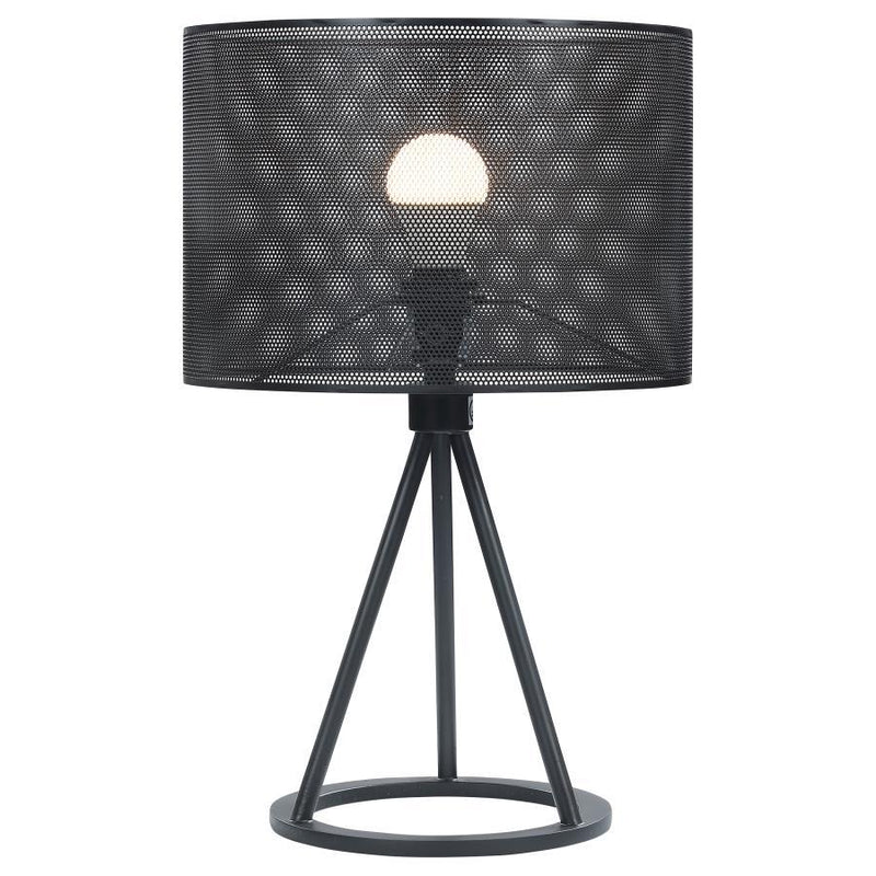 Chapin - Metal Mesh Shade Table Lamp - Matte Black.