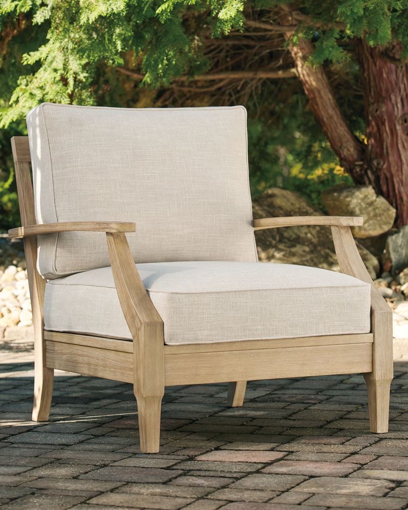 Clare - Beige - Lounge Chair W/Cushion.