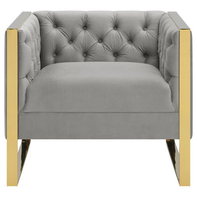 Eastbrook - Tufted Back Chair - Grey.