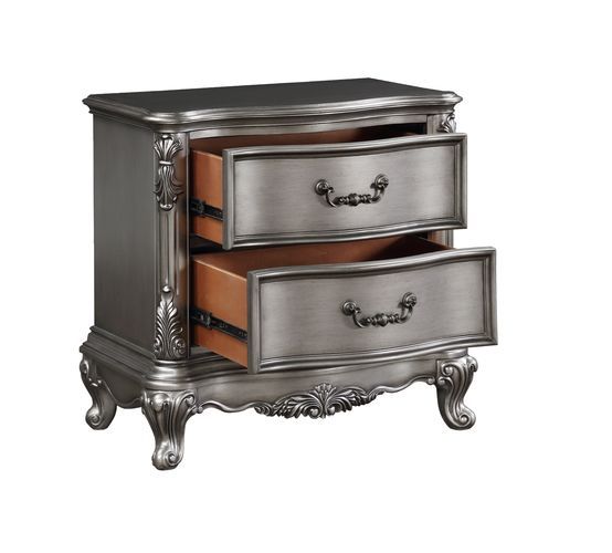 Ausonia - Nightstand - Antique Platinum - Finish - Grand Furniture GA