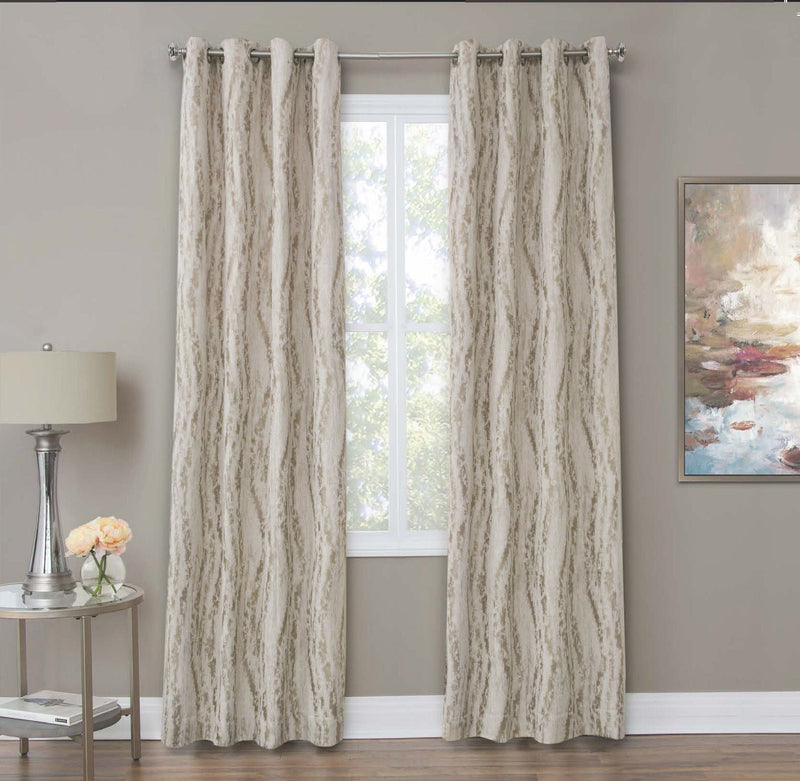 Dali - Grommet Top Panel Weighted Corners Window Treatment.