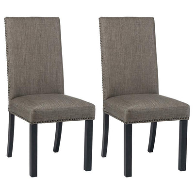 Hubbard - Upholstered Side Chairs (Set of 2) - Charcoal.