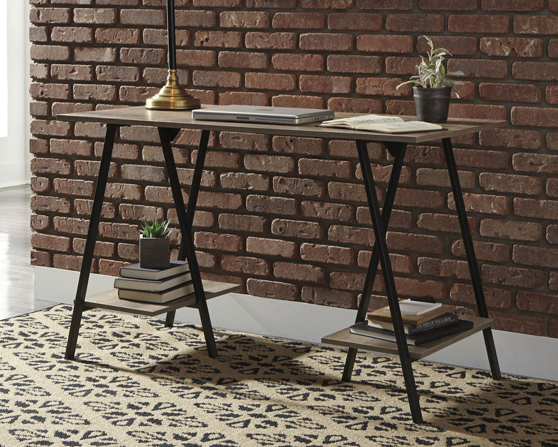 Bertmond - Black / Gray - Home Office Desk.