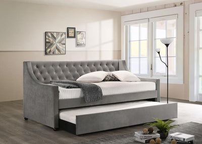 Chatsboro - Twin Upholstered Daybed With Trundle - Grey.