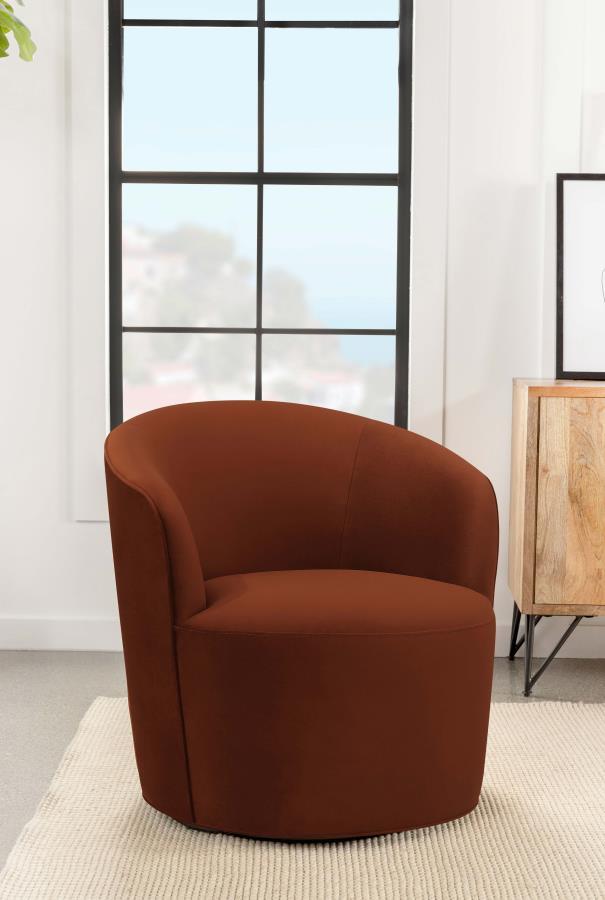 Joyce - Sloped Arms Swivel Chair