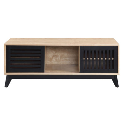 Gamaliel - TV Stand - Oak & Espresso Finish - Grand Furniture GA