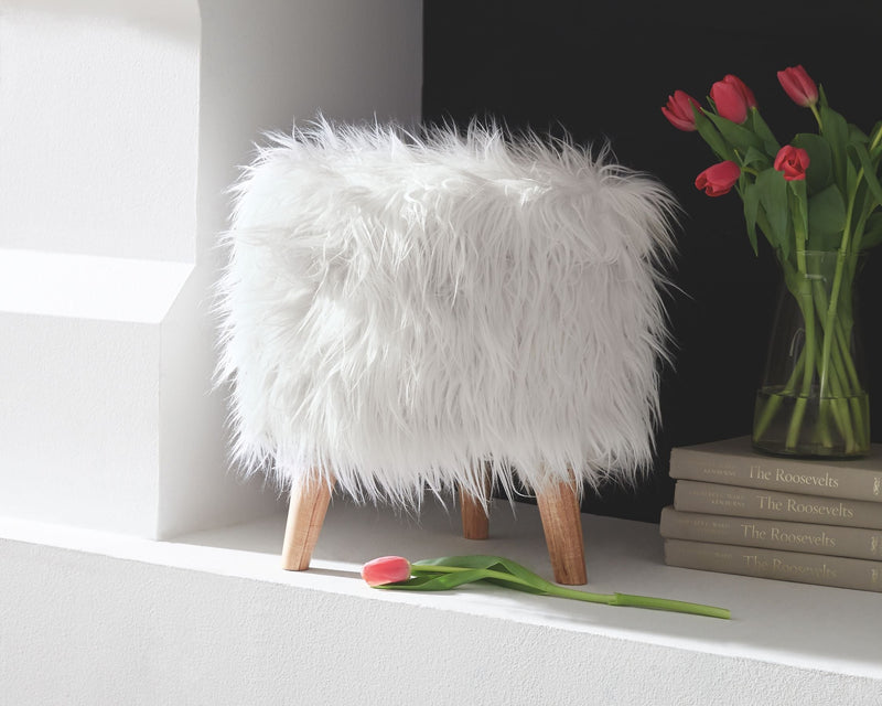 Elson - White - Storage Ottoman.