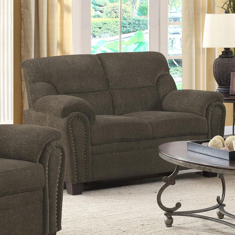 Clemintine - Upholstered Loveseat with Nailhead Trim - Grand Furniture GA