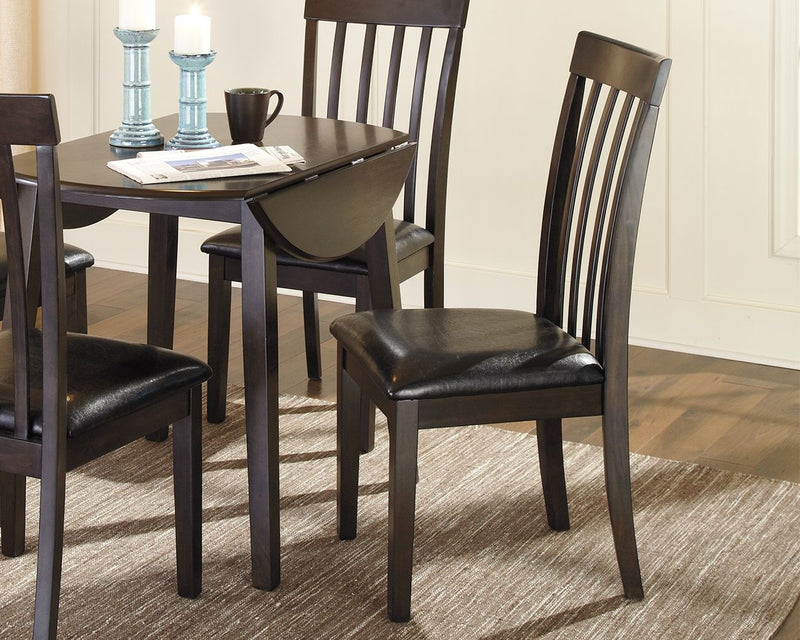 Hammis - Dark Brown - Dining Uph Side Chair (Set of 2).