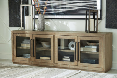 Waltleigh - Distressed Brown - Accent Cabinet.