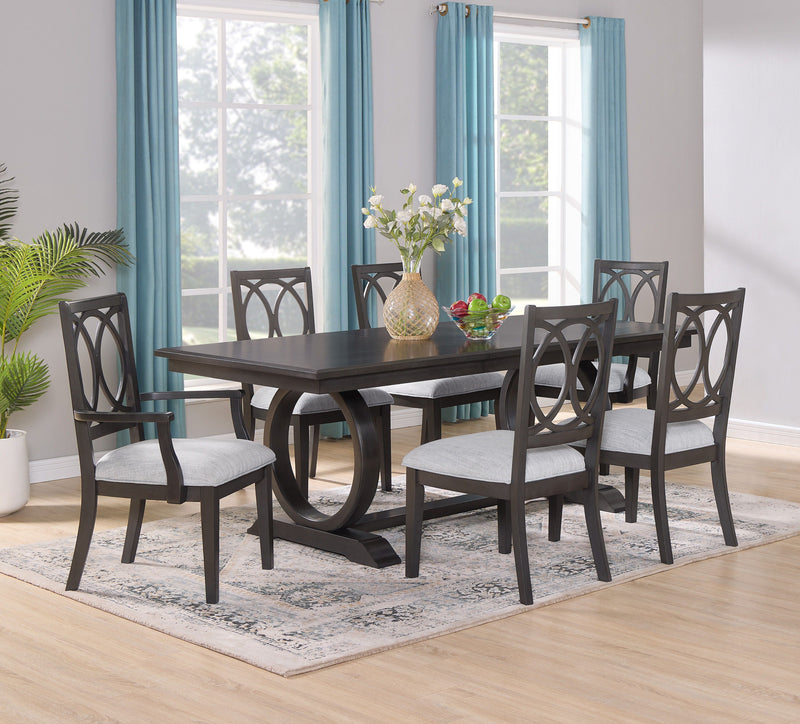 Buchanan - Dining Table (1x18" Leaf) - Dark Brown.