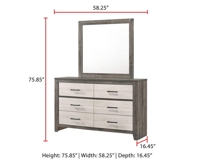 Rhett - Dresser, Mirror - Dressers - Grand Furniture GA