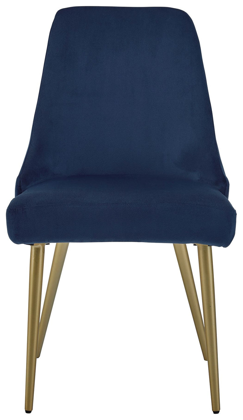 Wynora - Blue - Dining Uph Side Chair (Set of 2).