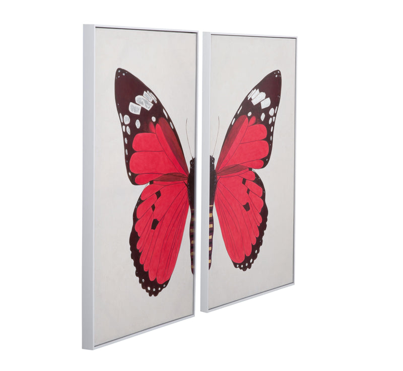 Butterfly - Canvas Art - White