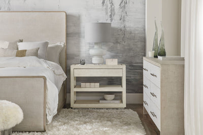 Cascade - 1-Drawer 1-Shelf Nightstand - Beige.