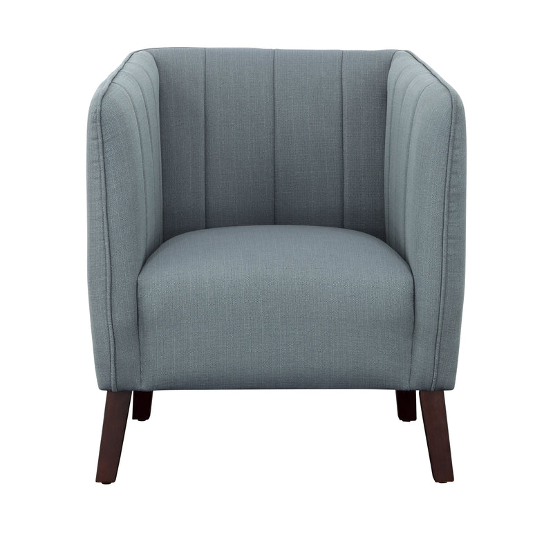 Studio - Accent Chair - Blue Green & Espresso