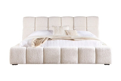 Escape - Fluffy River Rock Upholstered Bed