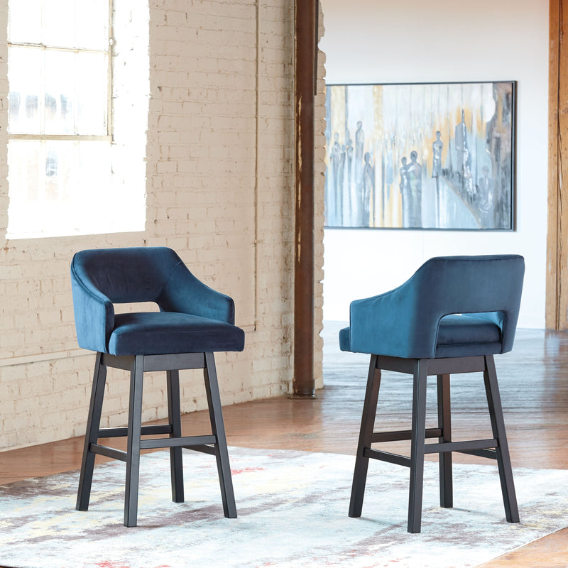 Tallenger - Upholstered Swivel Barstool (Set of 2)