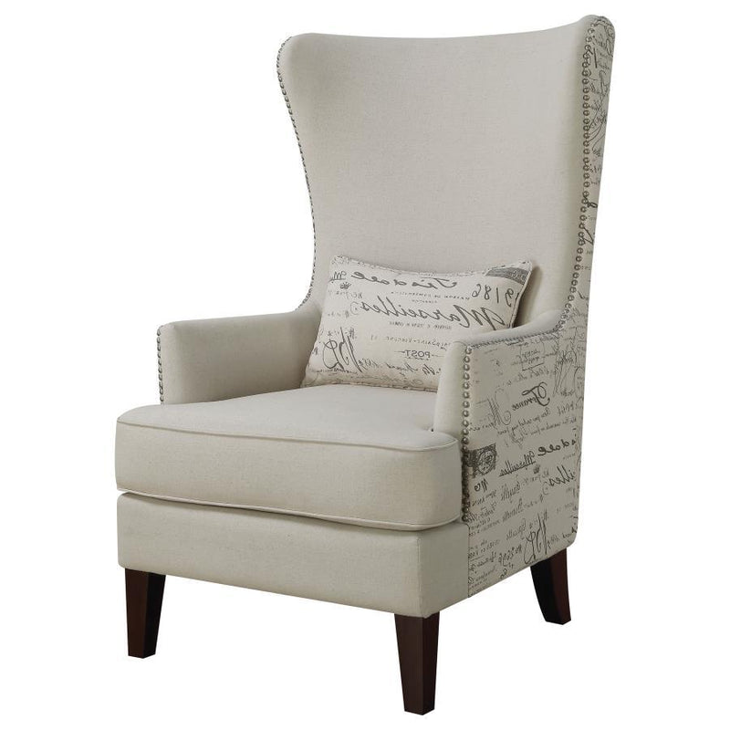 Pippin - Curved Arm High Back Accent Chair