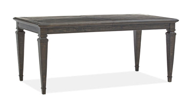 Calistoga - Rectangular Dining Table - Weathered Charcoal.