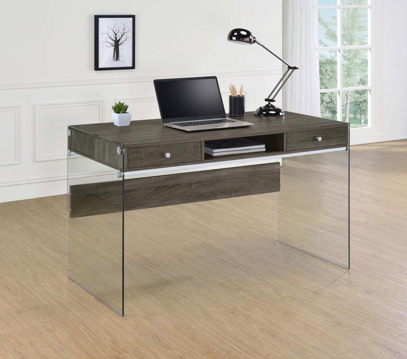 Dobrev - 2-drawer Writing Desk - Grand Furniture GA