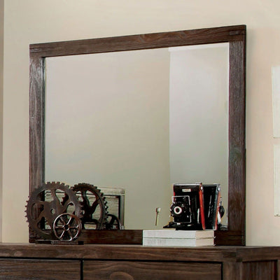 Rexburg - Mirror - Wire - Brushed Rustic Brown - Grand Furniture GA