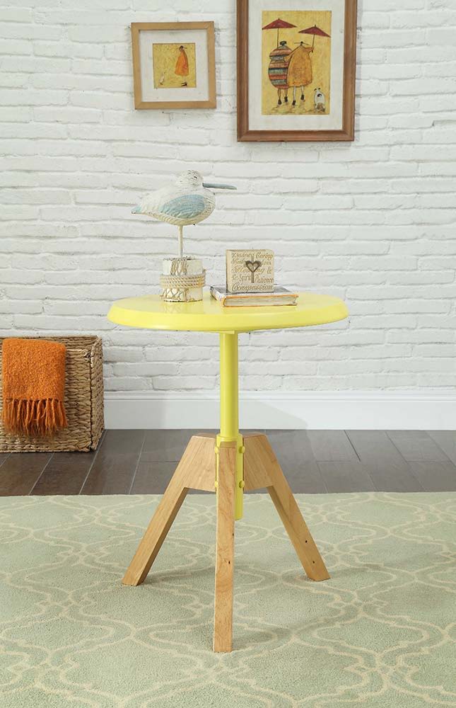 Lumina - End Table - Yellow & Natural