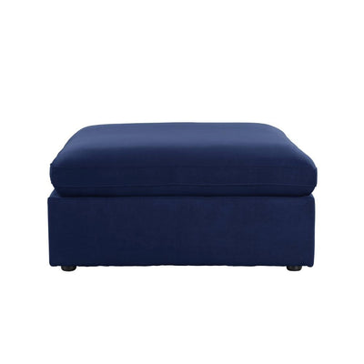Crosby - Ottoman - Blue Fabric - Grand Furniture GA