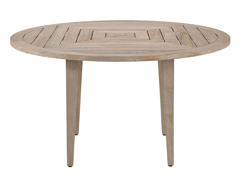 Coastal Living Outdoor - La Jolla Round Dining Table - Light Brown.