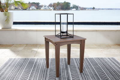 Emmeline - Brown - Square End Table.