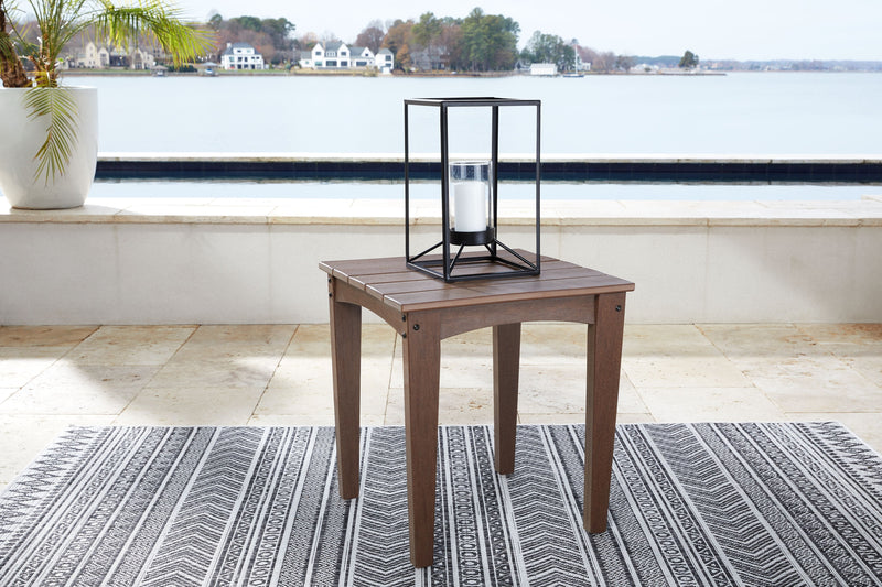 Emmeline - Brown - Square End Table.