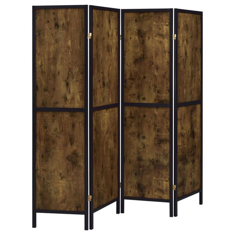 Deepika - 4-panel Solid Design Folding Screen