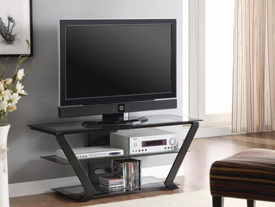 Donlyn - 2-tier TV Console - Black.