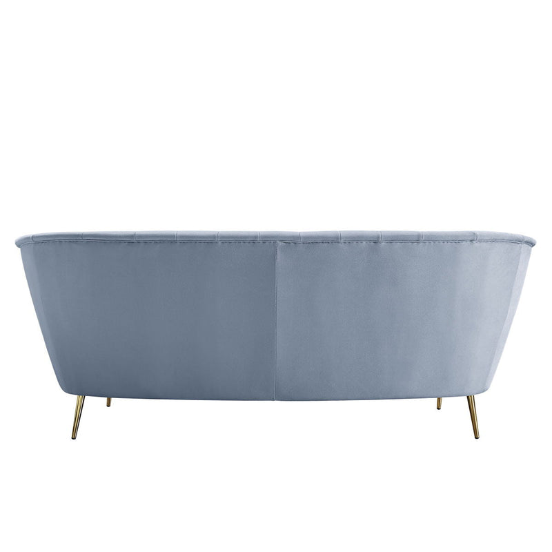 Bayram - Sofa - Light Gray Velvet - Grand Furniture GA