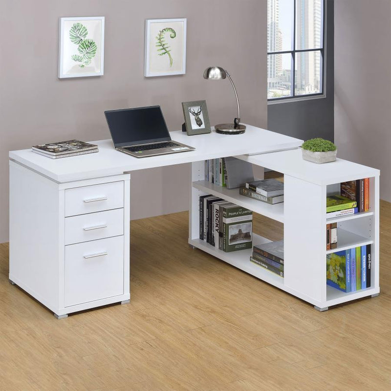 Yvette - L-shape Office Desk - Grand Furniture GA