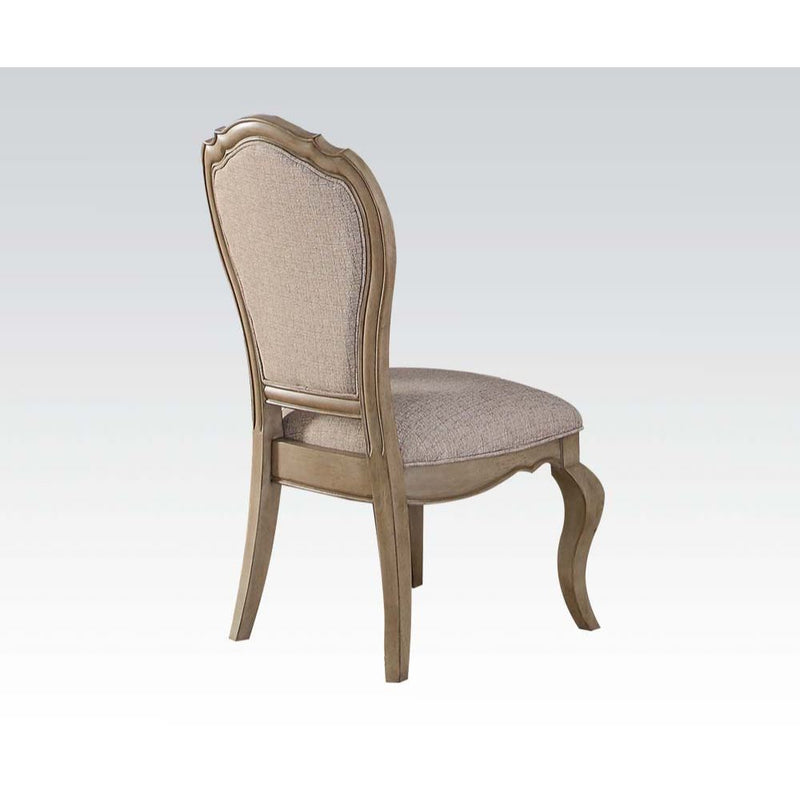 Chelmsford - Side Chair (Set of 2) - Beige Fabric & Antique Taupe - Grand Furniture GA