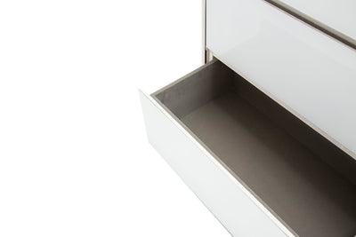 State St. - Metal Storage Chest - Glossy White.