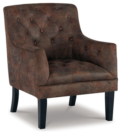 Drakelle - Mahogany - Accent Chair.