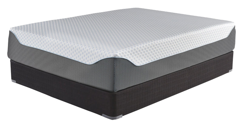 14 Inch Chime Elite - White / Blue - California King Mattress.