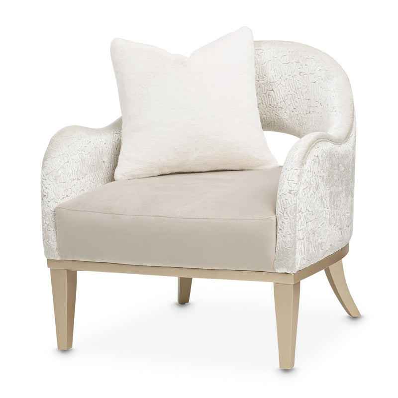 Yvette - Accent Chair - Porcini/Medium Champagne.