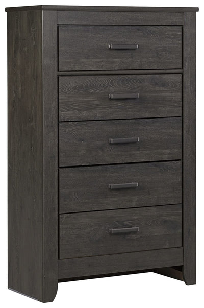 Brinxton - Charcoal - Five Drawer Chest.