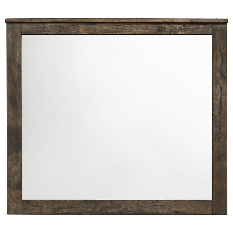 Woodmont - Rectangle Dresser Mirror - Rustic Golden Brown.