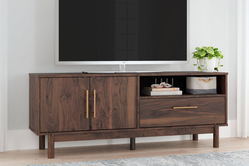 Calverson - Mocha - Medium TV Stand - Medium.