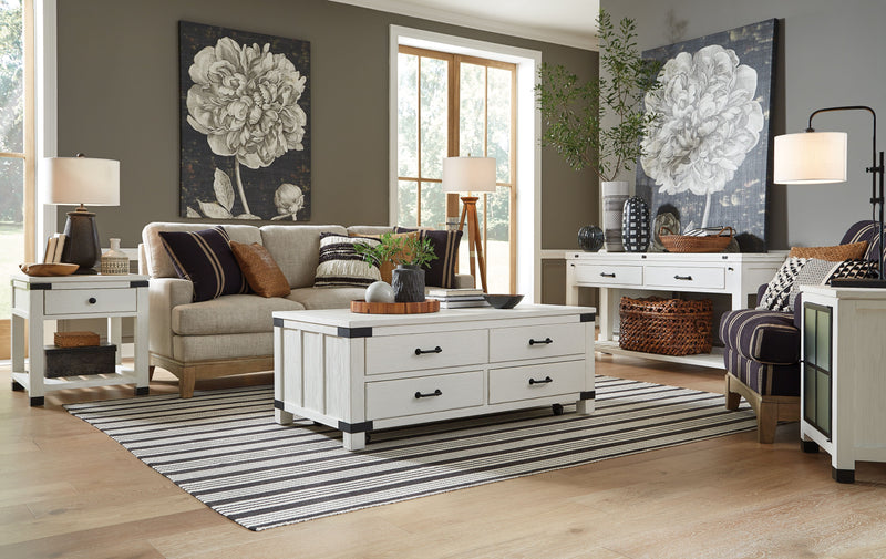 Harper Springs - Flip Top Sofa Table - Silo White.