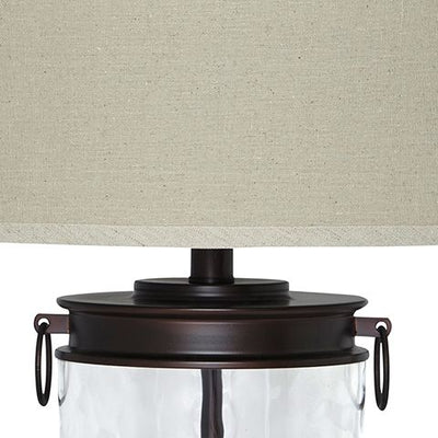 Tailynn - Clear / Bronze Finish - Glass Table Lamp.