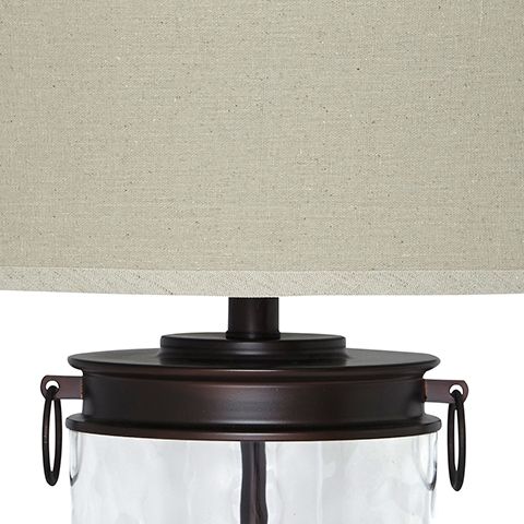 Tailynn - Clear / Bronze Finish - Glass Table Lamp.