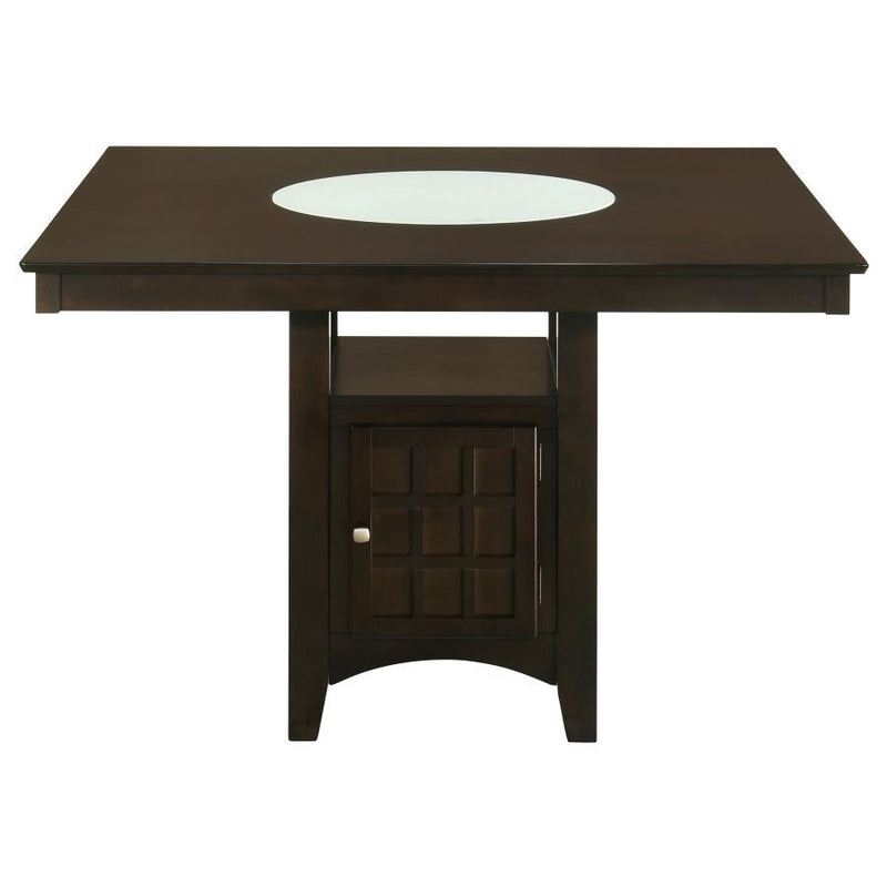 Gabriel - Square Counter Height Dining Table - Cappuccino.