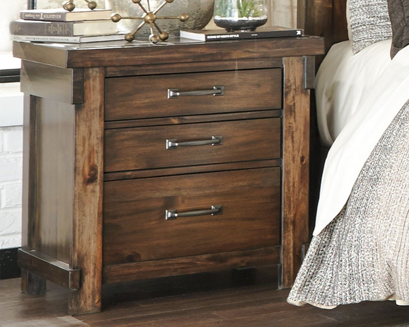 Lakeleigh - Brown - Three Drawer Night Stand