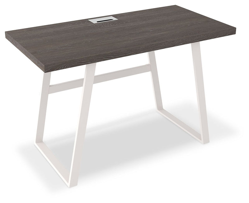 Dorrinson - White / Black / Gray - Home Office Desk.